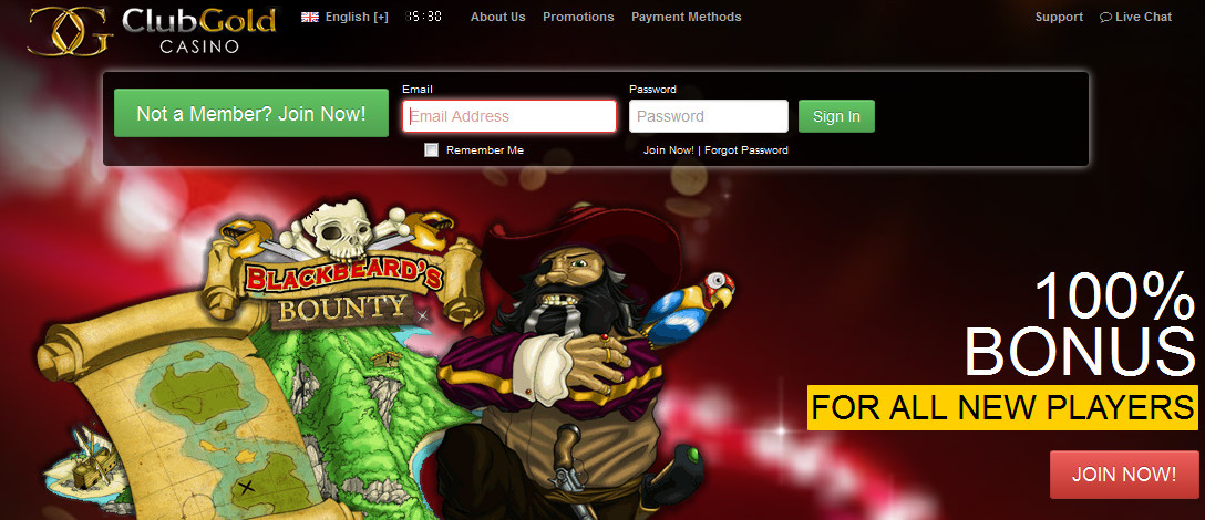 бонусы в казино Клуб Золота